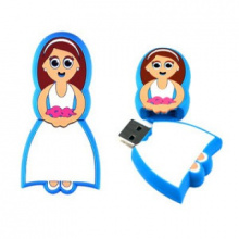 Maßgefertigter USB-Stick in Form einer Braut - Topgiving